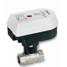 Кран шаровой латунь AMZ 112 Ду15 двухходовой 24В под электропривод 082G5520 Danfoss