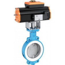 Поворотный затвор (клапан) межфланцевый VAG EBRO T211-A c покрытием PTFE dn - 600