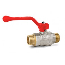 Кран шаровой латунный LD Pride 47.25.Н-Н.Р (red)
