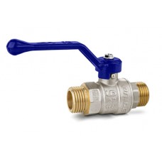 Кран шаровой латунный LD Pride 47.25.Н-Н.Р (blue)
