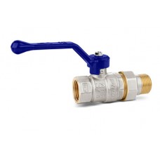 Кран шаровой латунный LD Pride 47.25.В-ГШ.Р (blue)
