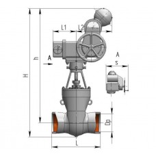 Задвижка 2с-Э-1, 2с-э-2, 2с-э-3, 2с-э-4, 2с-э-5 2с-Э-5