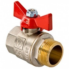 Кран шаровый VALTEC BASE, рукоятка бабочка 3/4"; муфта-резьба артикул VT.218.N.05