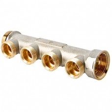 Коллектор, 1";х4 выходов Евроконус 3/4 артикул VTc.500.NE.060504 VALTEC