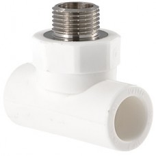 Тройник PPR VALTEC с переходом на наружную резьбу 20х3/4"; артикул VTp.733.0.02005