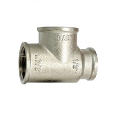 Тройник переходной 3/4";х3/4";х1/2"; муфтовый артикул VTr.750.RN.050504 VALTEC