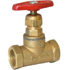 Клапан запорный латунь 15б1п/м Ду20 Ру16 муфта-муфта А200мм БАЗ Клапан запорный латунь 15б1п/м Ду20 Ру16 муфта-муфта А200мм БАЗ