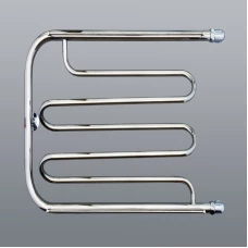 Водяной полотенцесушитель ";Элит-ПМ"; 600х600 наружная резьба 1"; из нержавеющей стали