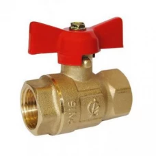 Кран шаровой никель Крепыш 330 аналог 11б27п1 Ду15 муфта-муфта бабочка 103213 ГАЛЛОП