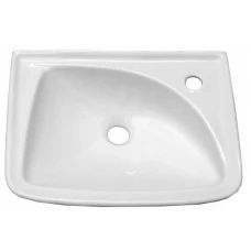 Умывальник Мотив белый с одним отверстием прав первой величины без комплекта Лобня