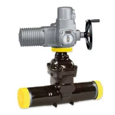 Задвижка AVK серия 46/78 на газ со стальными патрубками и электроприводом AUMA 46-200-7801380 dn -200 AUMA SAEX 10.2