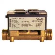 Расходомер SONO1500CT Ду15 Qn0,6 резьбовой для холодной воды 087-8097P Danfoss