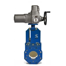 Задвижка AVK 702/70 ножевая с выдвижным шпинделем с электроприводом AUMA 702-050-70-134 dn - 50 с AUMA SA 07.2