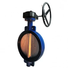 Затвор дисковый поворотный VP4408-08EP Ду350 Ру10 межфланцевая под редуктор Tecofi