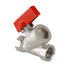 Кран шаровый VALTEC с цельным корпусом 1/2"; муфта-муфта артикул VT.290.N.04