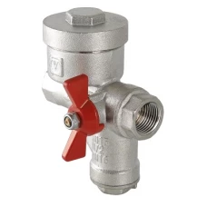 КФРД - Кран шаровый VALTEC со встроенным фильтром и редуктором давления, рукоятка бабочка 1/2"; муфта-муфта (правый) артикул VT.298.NR.04 КФРД - Кран шаровый VALTEC со встроенным фильтром и редуктором давления, рукоятка бабочка 1/2"; муфта-муфта (правый) артикул VT.298.NR.04