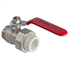 Кран латунный под PPR VALTEC 40х1 1/4 муфта с полусгоном артикул VTp.742.0.04007