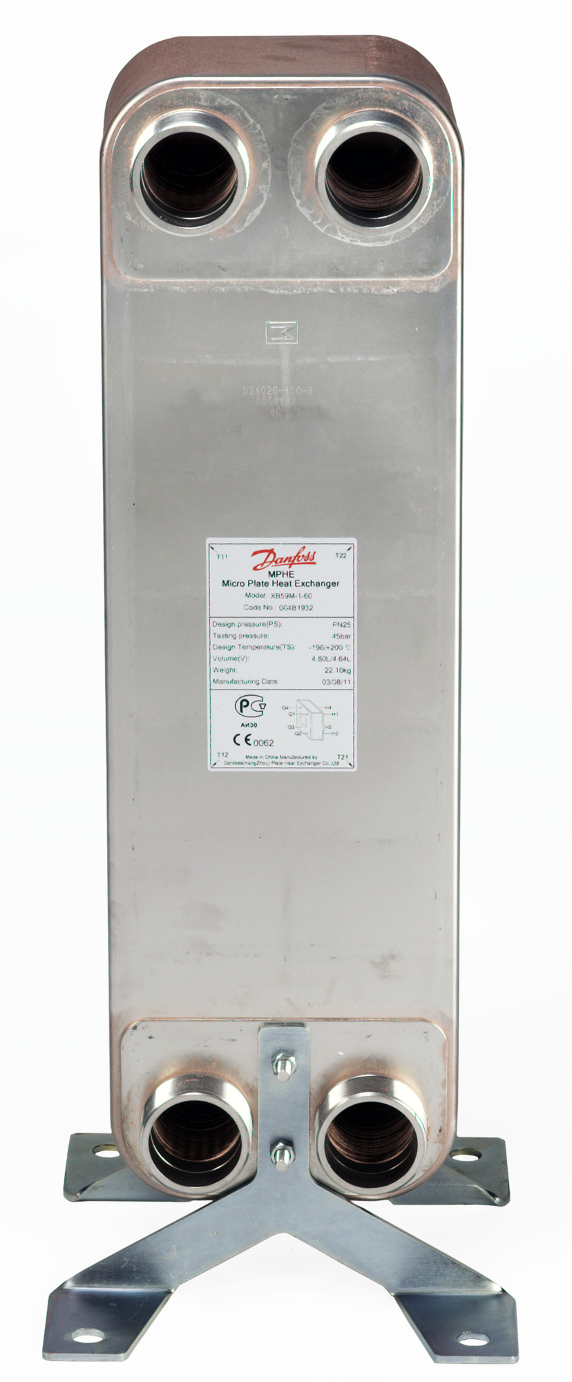 Danfoss 004B1922 — Паяный пластинчатый теплообменник XB 59M-1-40