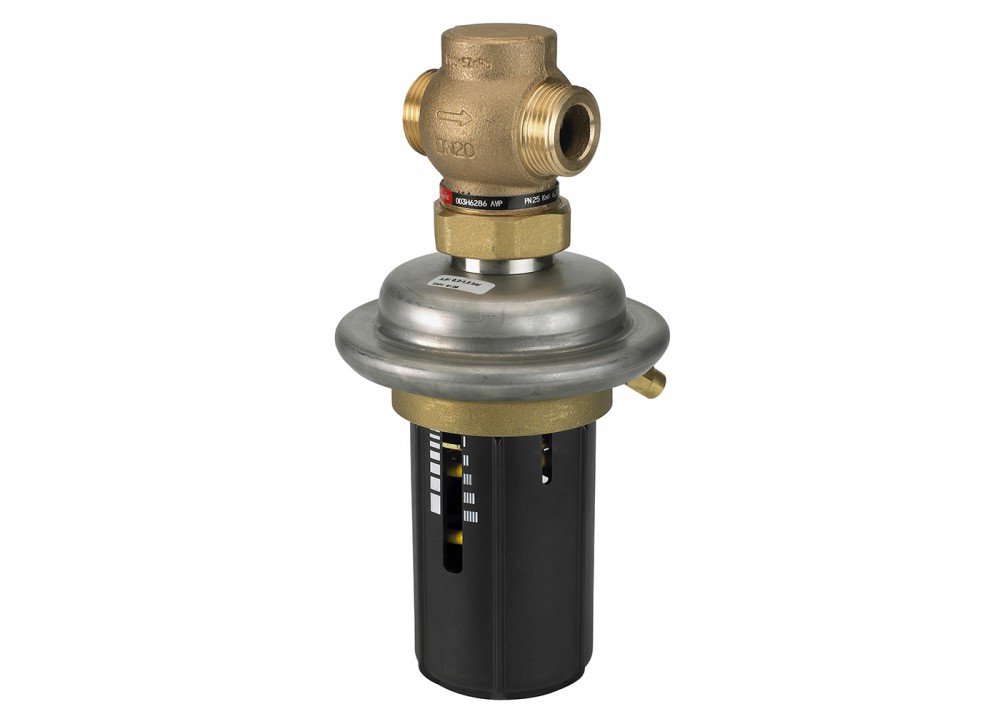 Danfoss 003H6185 — Регулятор перепада давлений DPR DN15, PN25, Kvs 1 м³/ч, диапазон настройки перепада давлений 0,3-2,0
