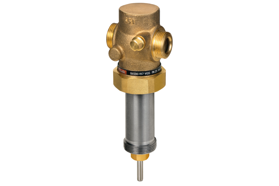 Danfoss 065B0787 — Клапан регулирующий VGS, DN 15, PN 25, Kvs 1,6 м³/ч, T рабочей среды 2–150 (вода), 2–200 (пар)