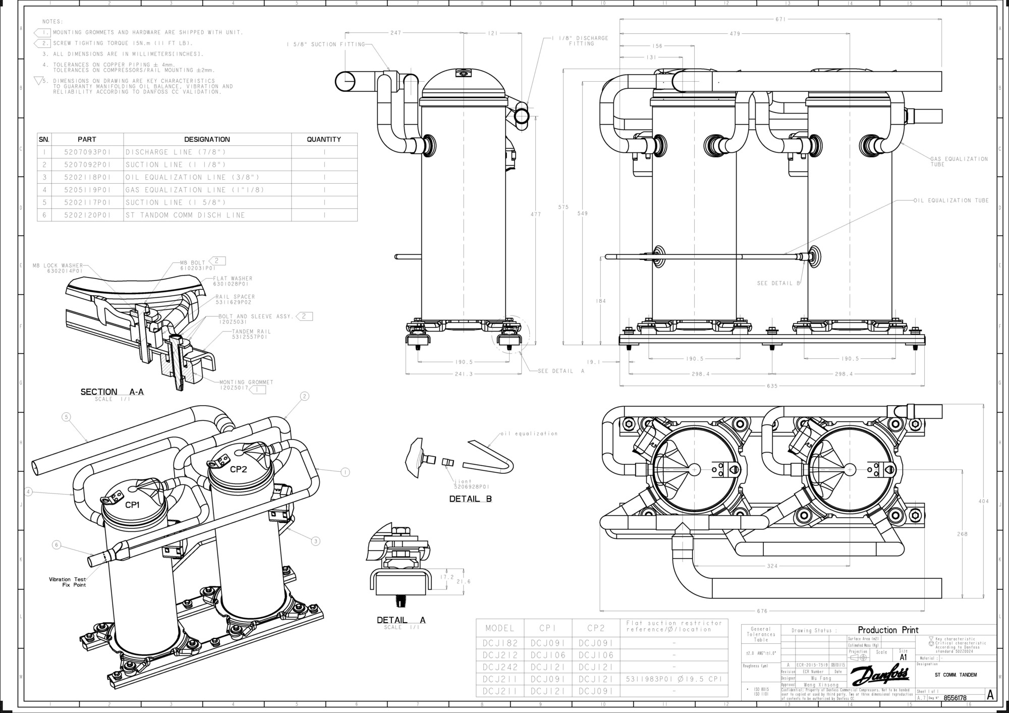 DCJ091T4LC8 Компрессор спиральный