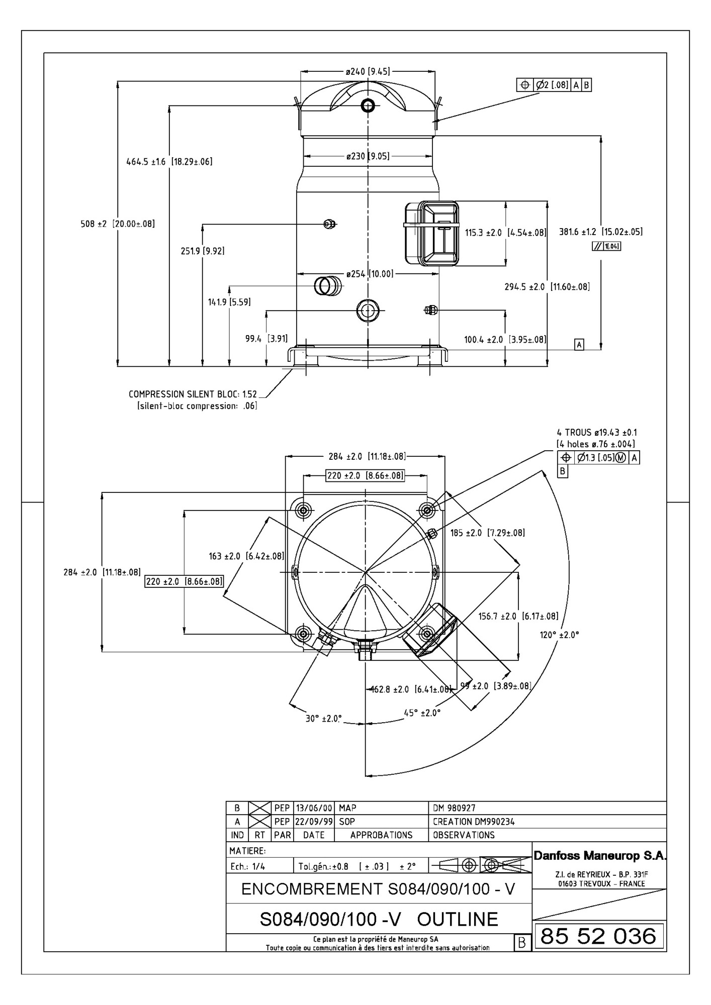 SM084-4V Спиральный Компрессор