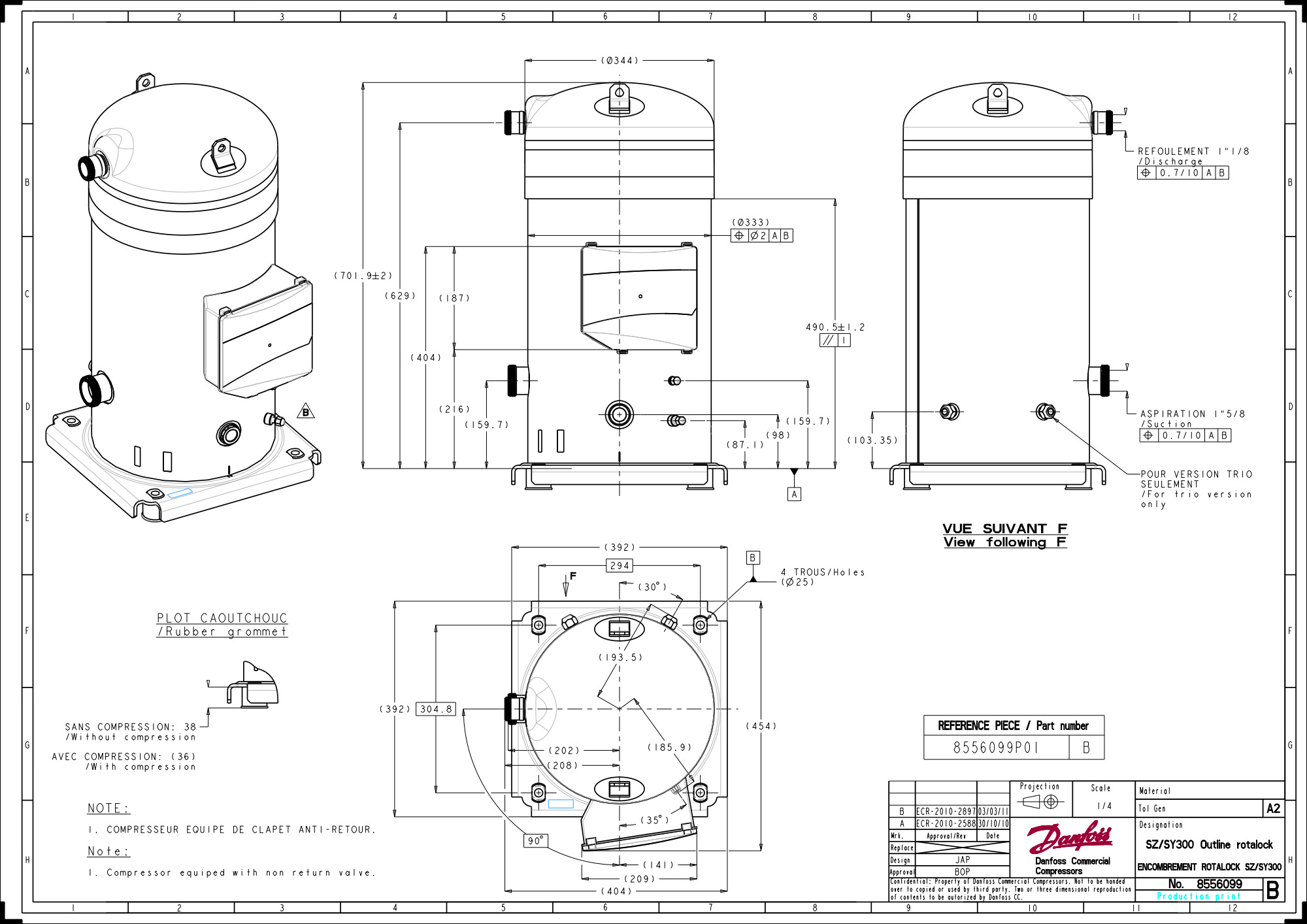 SY300A4PBI Компрессор спиральный(пр. класс 1770747419)