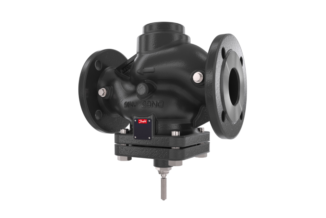 Danfoss 065B5527 — Клапан регулятора перепада давления Virtus VFG 22, DN250, Kvs 800 м³/ч, PN16, мягкое уплотнение затвора