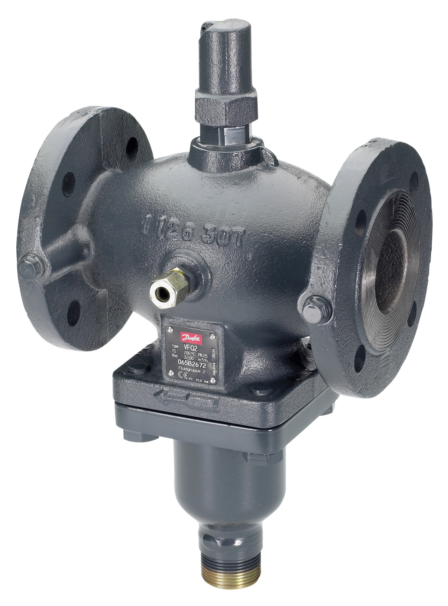 Danfoss 065B2678 — Клапан регулирующий универсальный VFQ 2, DN 20, PN 40, T рабочей среды 2–200 °С