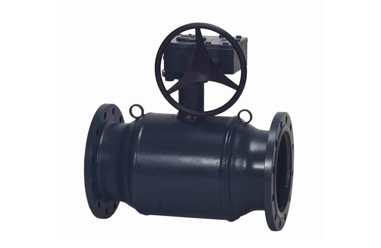 Danfoss 065N0251GG — Кран шаровой JIP Premium FF, фланцевый, DN 150, PN 16, T макс 180 ℃, ручной редукторный привод, корпус — сталь P235GH