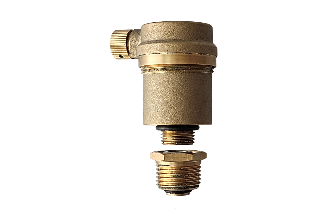 Ридан Airvent-R 065B8322R — Воздухоотводчик PN10, DN10, с обратным клапаном DN15, Т от -10…+110 ℃; материал корпуса латунь CW617N